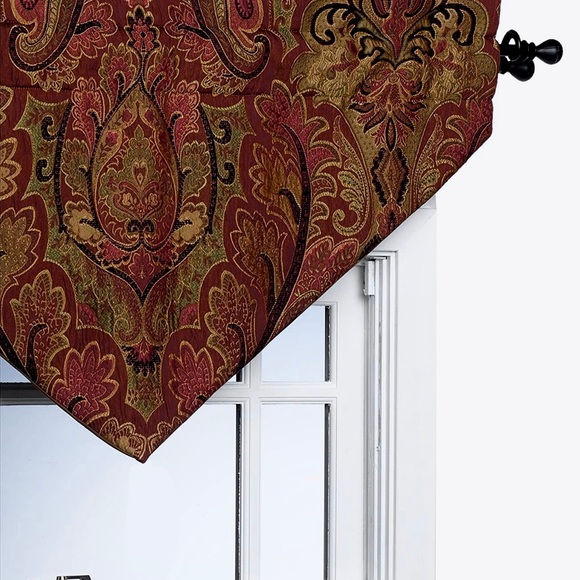 3 Brand New 40”x24” Woven Jacquard Window Valances - Picture 1 of 5